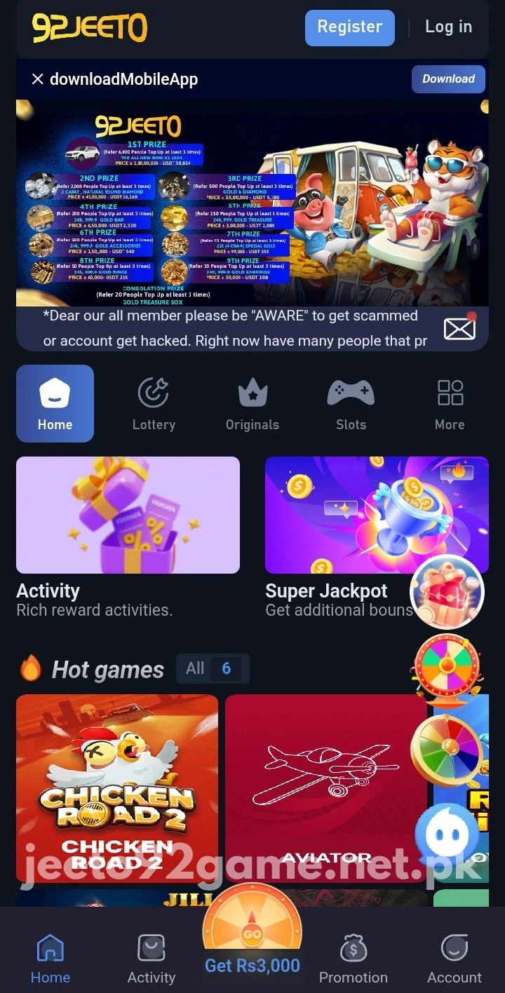 Jeeto92 Game Home